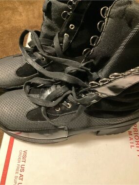 Cape Robbin Black Lace-Up Combat Moto Boots